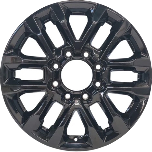 Chevrolet Silverado 2500 2025-2026, Sierra 2500 2025-2026 powder coat gloss black 20x8.5 aluminum wheels or rims. Hollander part number 94030, OEM part number 87847207