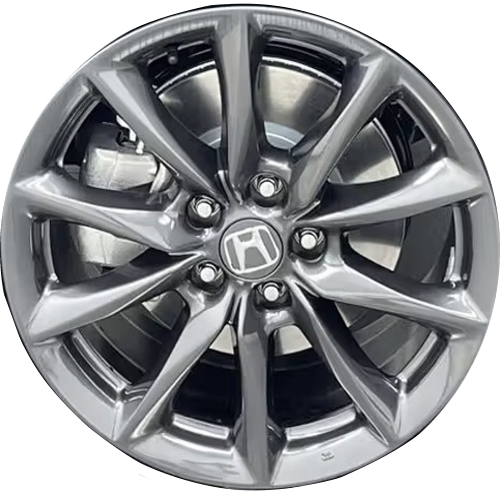 Honda CR-V 2026 powder coat charcoal 18x7.5 aluminum wheels or rims. Hollander part number ALY94280b, OEM part number 427003A0A71