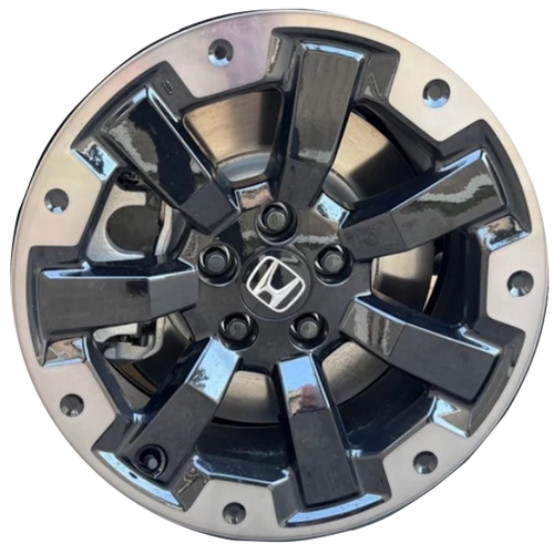 Honda Passport Trailsport Elite 2026 powder coat black machined with smoked clearcoat 18x8 aluminum wheels or rims. Hollander part number ALY94194, OEM part number 427003BMA31