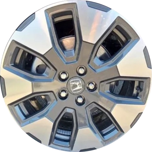 Honda Pilot 2026 charcoal machined 20x8 aluminum wheels or rims. Hollander part number 94196, OEM part number 42700-T90-AC1