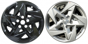IMP-7724GB Hyundai Kona Black Wheel Skins (Hubcaps/Wheelcovers) 17 Inch Set