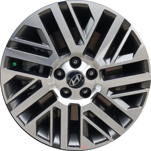 Hyundai Palisade 2026 charcoal machined 18x8 aluminum wheels or rims. Hollander part number 94344, OEM part number 52910-P9130