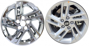 IMP-7712PC Hyundai Tucson Chrome Wheel Skins (Hubcaps/Wheelcovers) 17 Inch Set