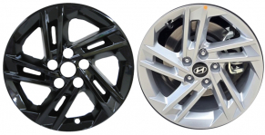 IMP-7712GB Hyundai Tucson Black Wheel Skins (Hubcaps/Wheelcovers) 17 Inch Set
