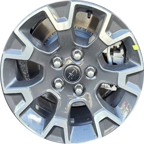 Jeep Gladiator 2024-2026 charcoal machined 17x7.5 aluminum wheels or rims. Hollander part number ALY09330, OEM part number 4755610AA