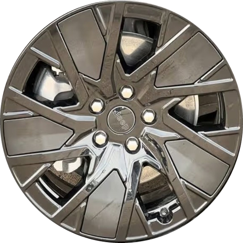 Jeep Grand Wagoneer S Limited Electric SUV 2025-2026 powder coat black 22x9 aluminum wheels or front or rear rims. Hollander part number 94135a, OEM part number 68579811AA