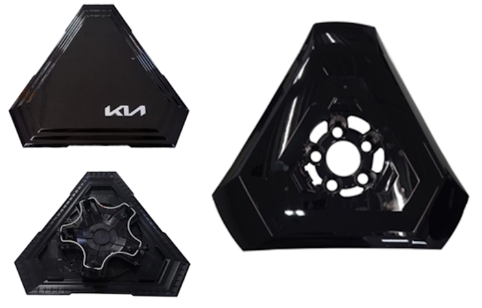 C74999 KIA EV9 OEM Black Center Cap #52960DO200