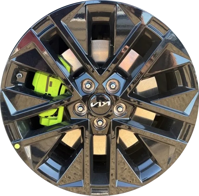 KIA K5 GT 2025-2026 powder coat black front or rear 19x8 aluminum wheels or rims. Hollander part number 71126 OEM part number 52910-L2ZNO