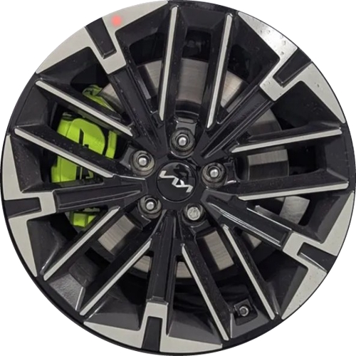 KIA K5 2025-2026 powder coat black machined front or rear 19x8 aluminum wheels or rims. Hollander part number 71125 OEM part number 52906L2810