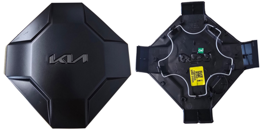 C74655 KIA Sportage KIA Sportage X Pro Prestige OEM Matte Black CenterCaps Hubcaps OEM #52960DW520