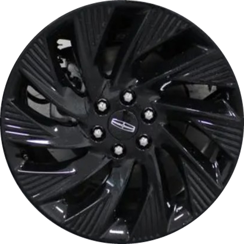 Lincoln Navigator Reserve 2025-2026 powder coat black 22x9 aluminum wheels or rims. Hollander part number ALY10665, OEM part number SL7Z-1007-D