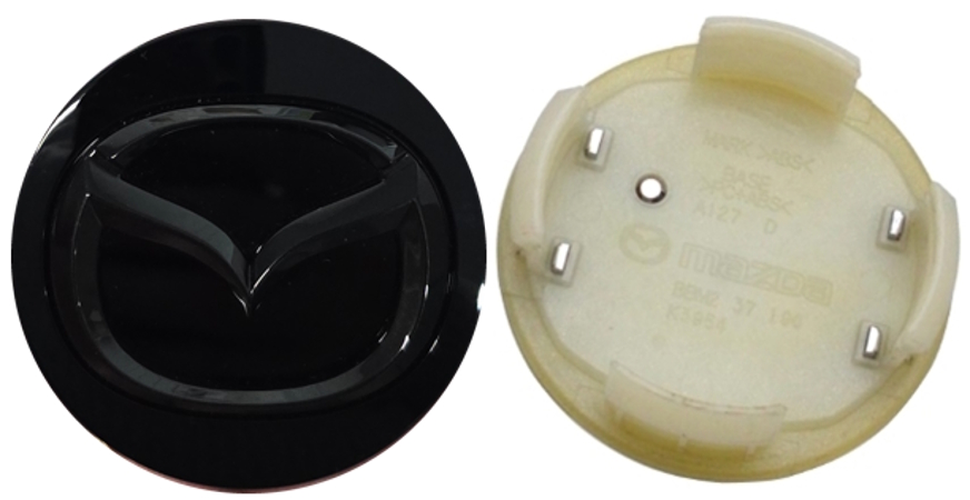 C64944 Mazda CX-30, CX-50, CX-70, CX-90 OEM Black Center Cap #VH4037190