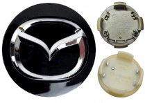 C64923 Mazda CX-3, CX-5, CX-9, Mazda3, Mazda6, MX-5 Miata OEM Black Center Cap #BBM2-37-190