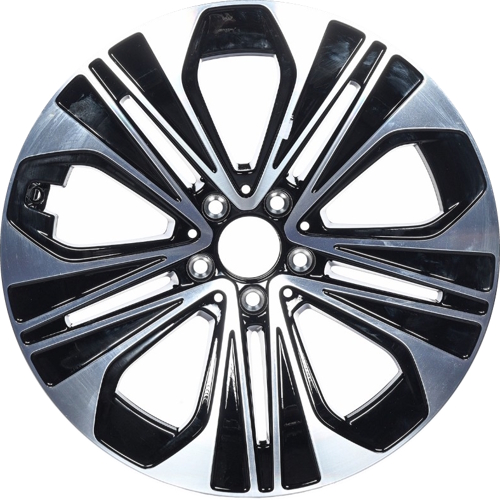 Mercedes-Benz E350 2025-2026, E450 2025-2026 black machined 19x9.5 aluminum wheels or rims. Hollander part number 66170, OEM part number 21440124007X23