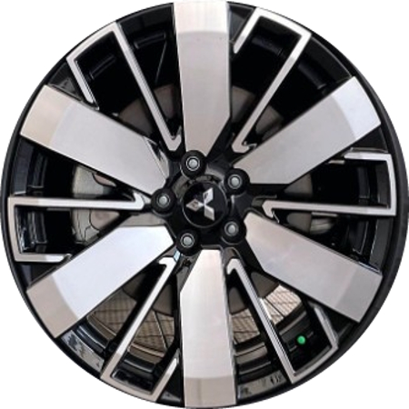 Mitsubishi Outlander SEL 2025-2026 black machined 20x8 aluminum wheels or rims. Hollander part number 65869A, OEM part number 40300WM60P