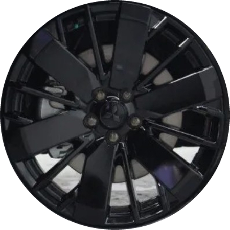 Mitsubishi Outlander SEL 2025-2026 black painted 20x8 aluminum wheels or rims. Hollander part number 65869B, OEM part number not yet known