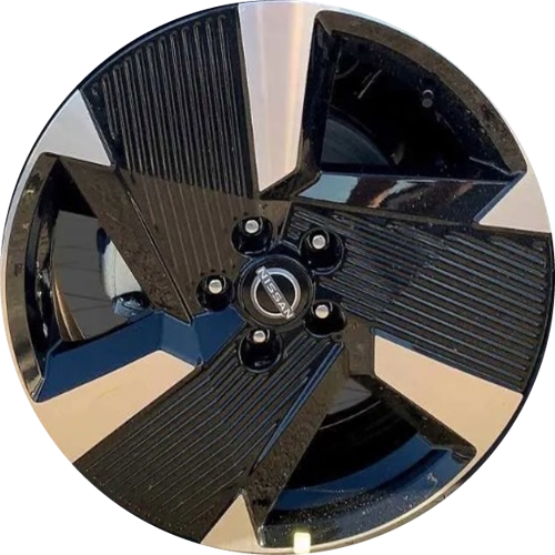 Nissan Kicks SR 2025-2026 black machined 19x7.5 aluminum wheels or rims. Hollander part number 62252, OEM part number 403007LC3A