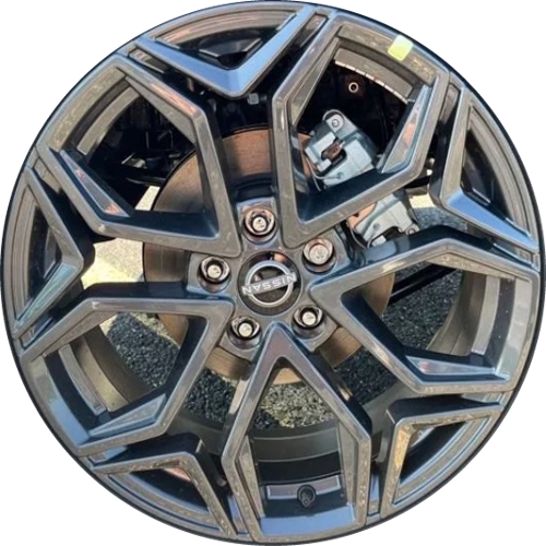 Nissan Kicks SR 2026 dark charcoal machined 19x7.5 aluminum wheels or rims. Hollander part number 62249, OEM part number 403007LC1J