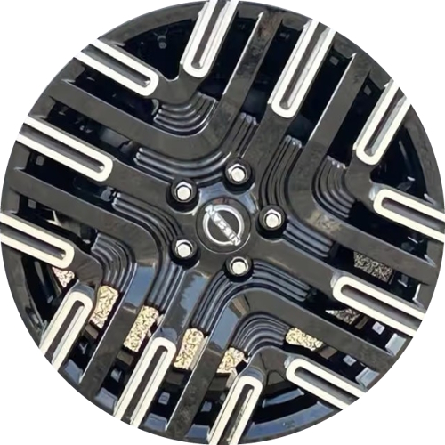 Nissan LEAF 2026 Platinum + black machined 19x7.5 front or rear aluminum wheels or rims. Hollander part number ALYNQ111, OEM part number D0C007TA4C