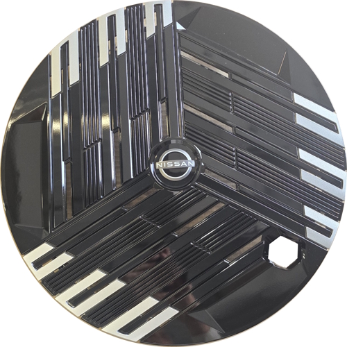 Nissan LEAF S+ 2026, Plastic 9 Vent, Single Hubcap or Wheel Cover For 18 Inch Steel Wheels. Hollander Part Number Not Yet Known