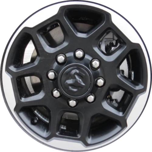 Mopar Dodge Ram Laramie 2500 2025-2026 3500 SRW 2025-2026 diamond cut black machined 20x8 aluminum wheels or rims. Hollander part number 94279, OEM part number not yet known