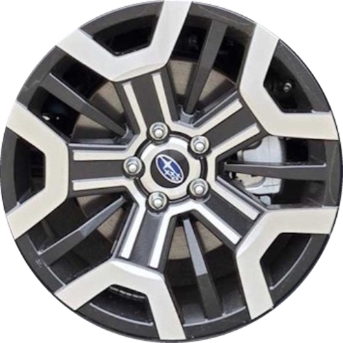 Subaru Outback 2026 touring xt charcoal machined painted 19x7 aluminum wheels or rims. Hollander part number 26OUTCM, OEM part number 281P3ARC00