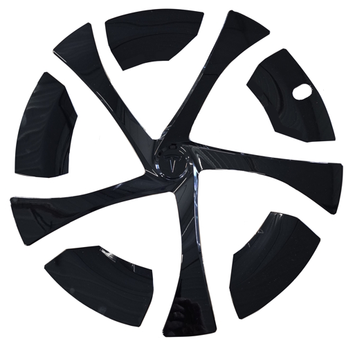 Tesla Model X Riptide 2026 Plastic 5 Spoke, Single Hubcap/Aero Covers or Wheel Cover ONLY For 20 Inch Alloy Wheels. Hollander Part Number H4384