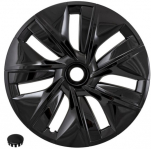 566BLK  19 Inch Aftermarket Tesla Model 3, Y Black Hubcaps/Wheel Covers Set #104423500C