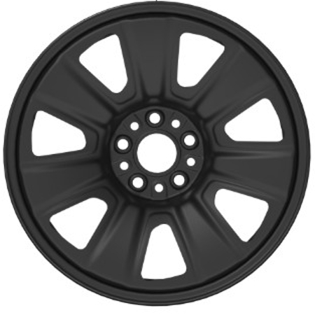 Tesla Model Y 2026 Long Range Aperture powder coat black 18x8.5 steel wheels or rims. Hollander part number ALYTESMODY, OEM part number 218822500B