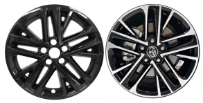 IMP-8025GB Toyota Camry Black Wheel Skins (Hubcaps/Wheelcovers) 18 Inch Set