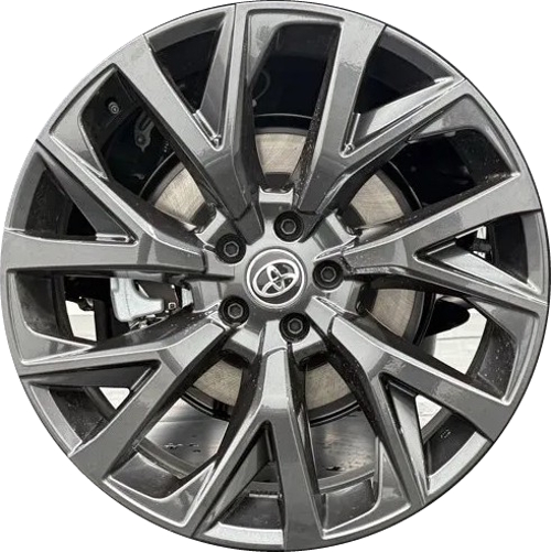 Toyota Crown Signia Limited 2025-2026 Powder Coat Charcaol 21x8.5 aluminum wheels or rims. Hollander part number ALY75299,  OEM part number 4261130M50