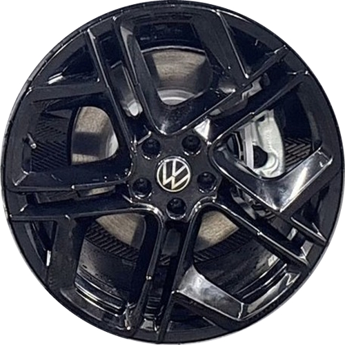 VW Volkswagen Tiguan R Line York 2025 powder coat black painted 20 Inch factory aluminum alloy OEM wheels or rims. Hollander part number 94277, OEM part number 571601025G