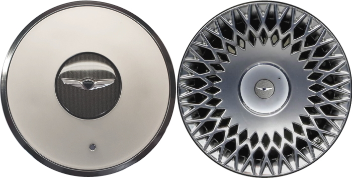 C70989 Genesis G90 OEM Hyper Silver Center Cap #52960D2600