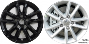 IMP-7252GB Dodge Grand Caravan, Journey Black Wheel Skins (Hubcaps/Wheelcovers) 17 Inch Set