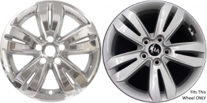 IMP-7474PC KIA Sportage Chrome Wheel Skins (Hubcaps/Wheelcovers) 17 Inch Set
