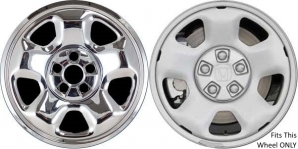 IMP-82X/7935PC Honda Ridgeline, Pilot Chrome Wheel Skins (Hubcaps/Wheelcovers) 17 Inch Set