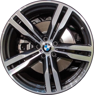 BMW 640i GT 2018-2019, 740e 2017-2019, 740i 2016-2020, 745e 2020, 750i 2016-2020, M760i 2017-2020 charcoal machined 20x8.5 aluminum wheels or rims. Hollander part number, OEM part number 36117850581.