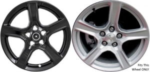 IMP-393BLK/8801GB Chevrolet Camaro Black Wheel Skins (Hubcaps/Wheelcovers) 18 Inch Set