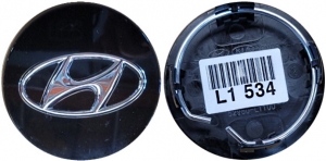 C95061 Hyundai Elantra, Ioniq, Palisade, Sonata, Tucson Black OEM Center Cap #52960L1100