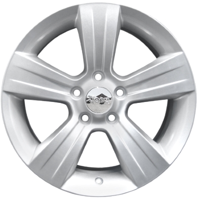 Dodge Caliber 2007-2012, Compass 2011-2017, Patriot 2011-2017 powder coat silver 17x6.5 aluminum wheels or rims. Hollander part number 2380U20, OEM part number Not Yet Known.