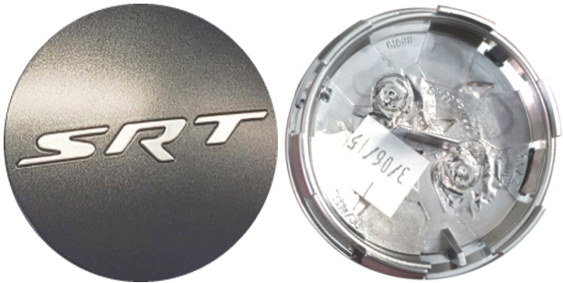 C2641 Dodge Challenger, Charger SRT OEM Charcoal Center Cap #6PF01MALAA