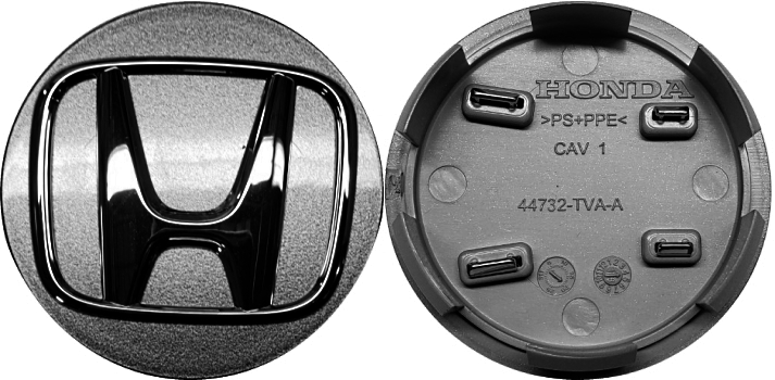 C63152/63151U02 Honda Accord, CR-V, HR-V OEM Gray Center Cap #44732TVAA01