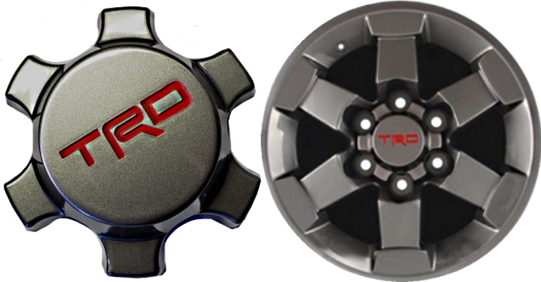 C69578U02 Toyota FJ Cruiser OEM Charcoal TRD Center Cap #PT90435071CC