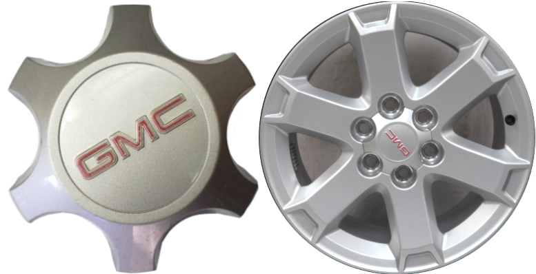 C7052 GMC Acadia  OEM Silver Center Cap #9596175