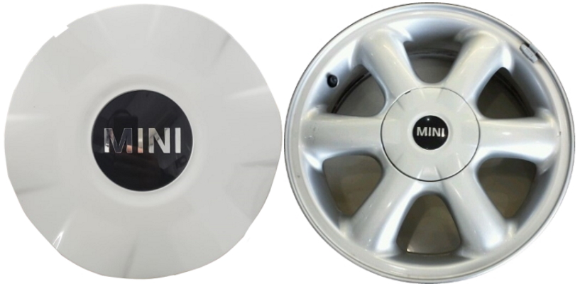 C71191W Mini Cooper, Countryman OEM White Center Cap #36136769755