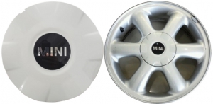 C71191W Mini Cooper, Countryman OEM White Center Cap #36136769755