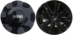 C71195BLK Mini Clubman, Cooper OEM Black Center Cap #36106787233