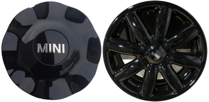 C71195BLK Mini Clubman, Cooper OEM Black Center Cap #36106787233 C71195BLK Mini Clubman, Cooper OEM Black Center Cap #36106787233