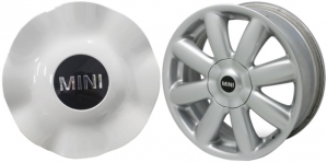 C71195W Mini Clubman, Cooper OEM White Center Cap #36136771412