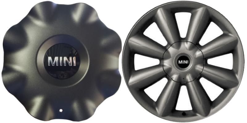C71490CHAR Mini Countryman, Paceman OEM Charcoal Center Cap #36109804380